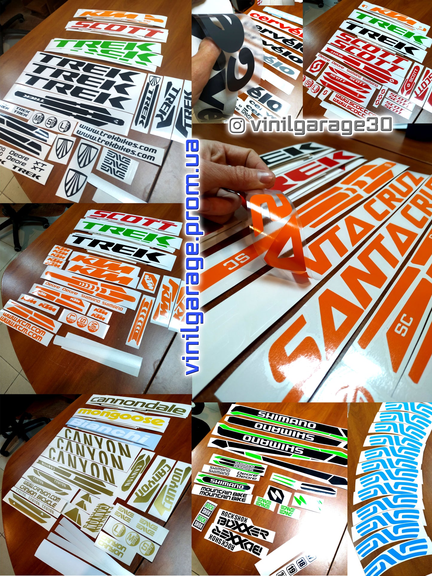 GAINT bike stickers set +fork.  All colors are available